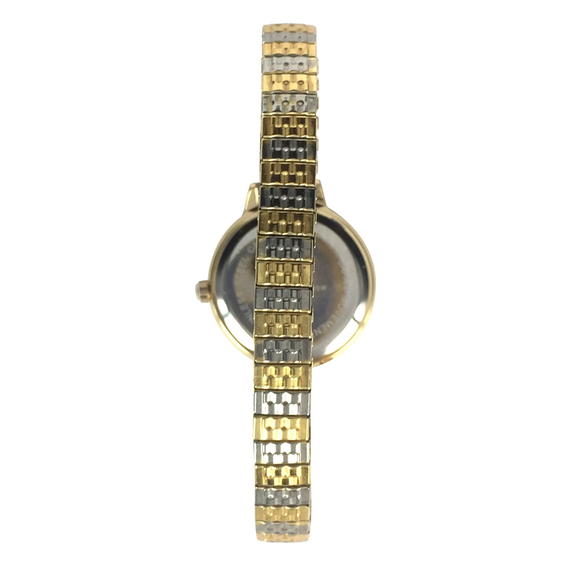 Ladies Analog Stainless Steel Expansion 2 Tone Wristwatch image 2