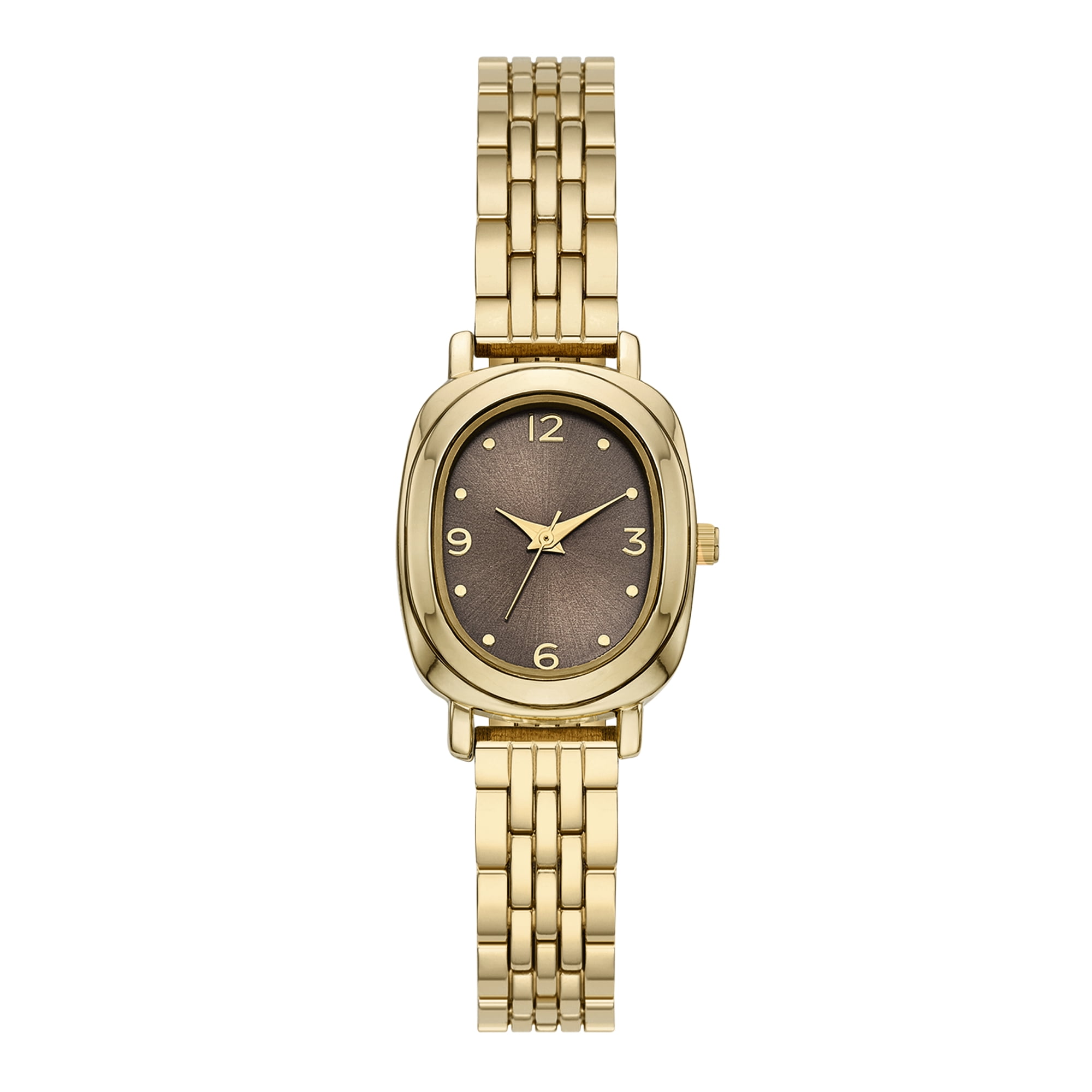 Women's Wristwatch, Gold Tone 25mm Oval Case